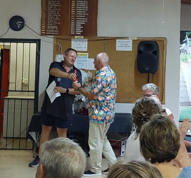 A presentation at the clubhouse