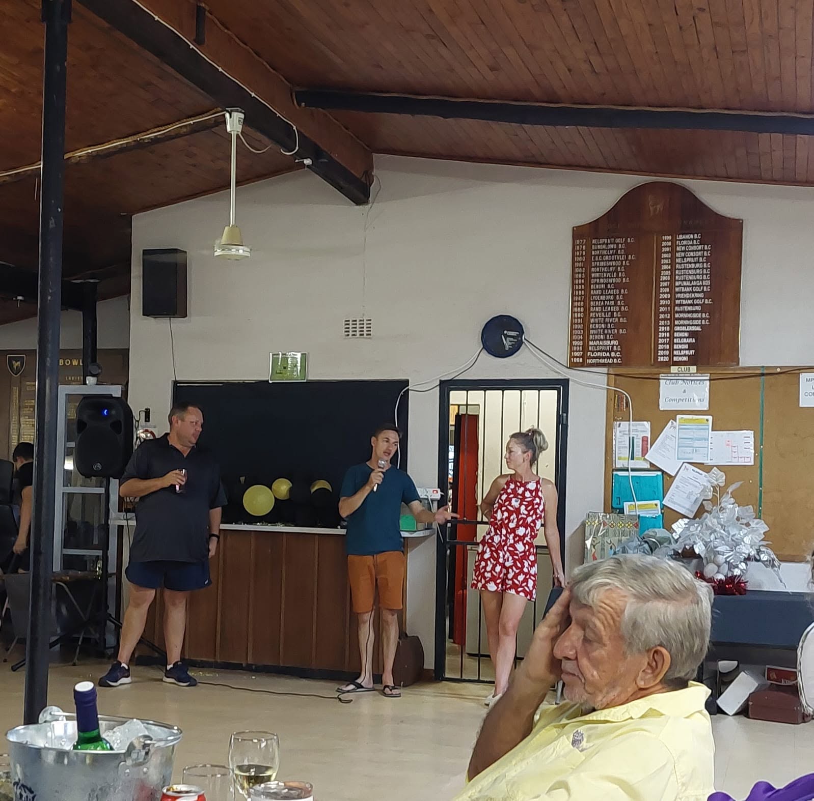 A lively club gathering
